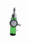 Aluminum Brass Portable Oxygen Regulator , Click Adjustable High Pressure