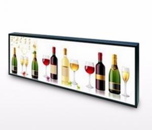 China Supermarket Shelf Stretched LCD Display 23.1 Inch Support 4G LTG And POE on sale