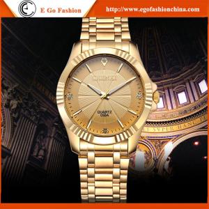 Wholesale 050A African Women's Watch Luxury Golden Watch Stainless Steel Watches Man Business Watch from china suppliers
