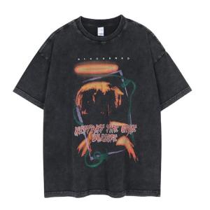 Wholesale Oem Apparel Manufacturers Men'S Vintage Wash Shirt 230GSM 100% Cotton Loose Printed Short Sleeves T Shirt from china suppliers