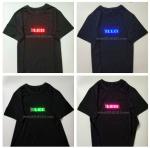 change message by customer Led neutral advertising led tshirt for men and women