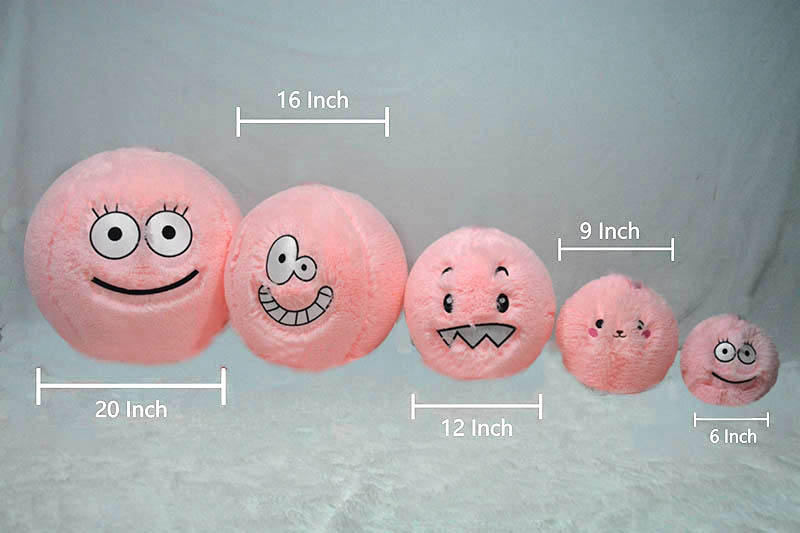 Green 30 cm Inflatable Fuzzy Monster Ball Soft Toy Ball for Throwing Catching and Kicking
