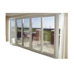White PVC UPVC Sliding Doors Sound Insulation Tempered Glass Sliding Door