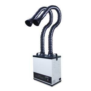 Wholesale 200W Double Solder Fume Extractor Powerful Strong Suction Smoke Absorber For Soldering PCBs from china suppliers