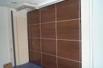 Wooden Folding Door Sound Proof Partitions Aluminium Frame For Classroom