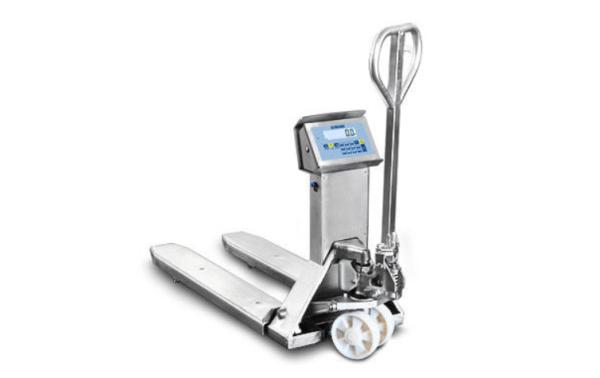 High performance stainless steel pallet truck scales with built-in multirange