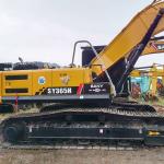 Hydraulic SY365H Used SANY Excavators 212kw Rated Power Large Size Digger Good