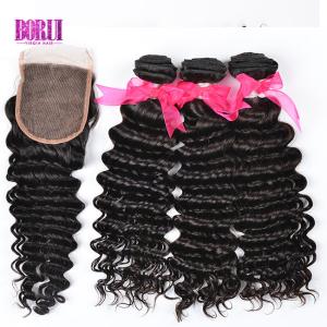 Wholesale Remy Human Hair Deep Wave Bundles Full Thick from china suppliers