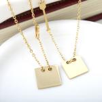 Gold Plated Stainless Steel Necklace for your sweater, Stainless Steel Infinity