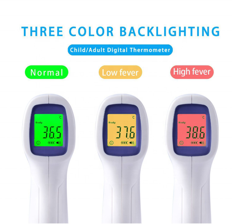 Smart fever digital infrared forehead thermometer CE FDA Certificated