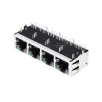 LPJ48002A34NL 10/100 Base-T Tab Up Green&Yellow/Green LED 1x4 Port RJ45