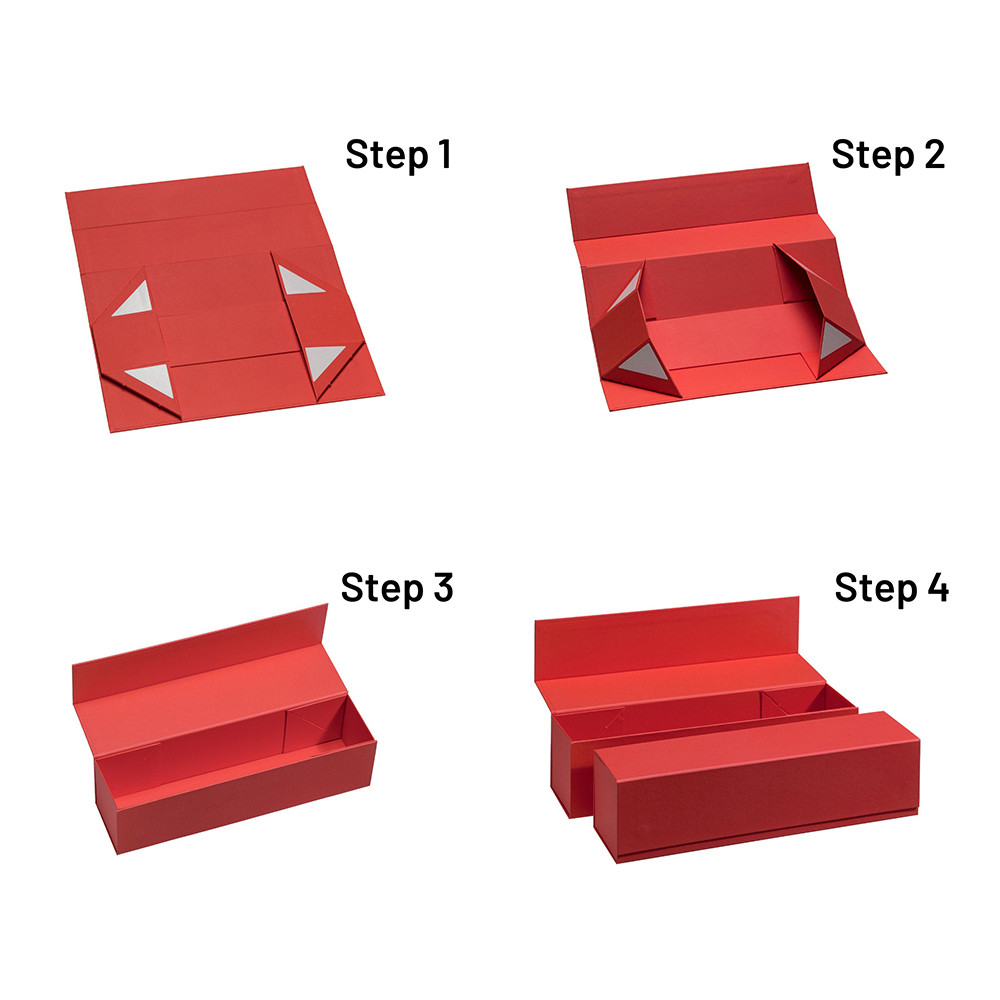 ISO9001 Certified Rigid Wine Gift Packaging Boxes With Magnetic Flap