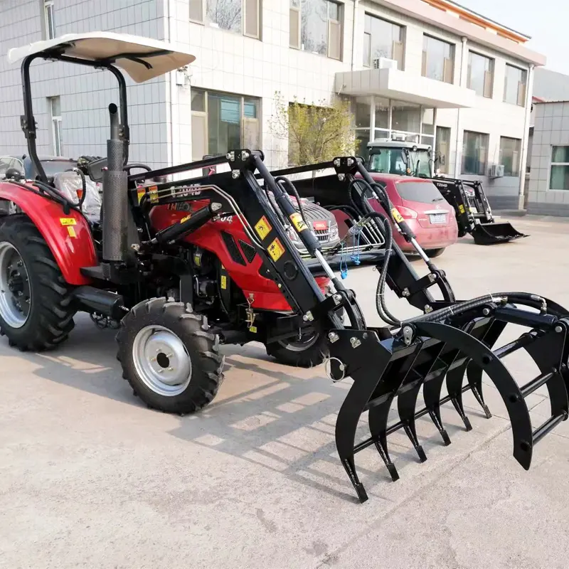 MAP 4*4 Wheel Drive 50 HP Tractor with Front End Loader and Backhoe Loader Lawn Mower