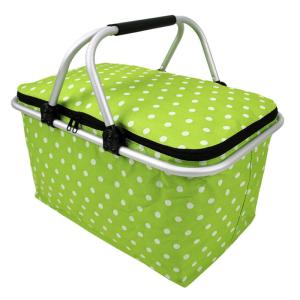 Wholesale 35L Large Picnic Basket Shopping Travel Camping Grocery Bags 2 Layers of Internal Pockets Leak-Proof and Insulated from china suppliers