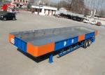 2 Axles Extendable Lowboy Trailer 16T FUWA Type WX245 Bath Tub Trailer