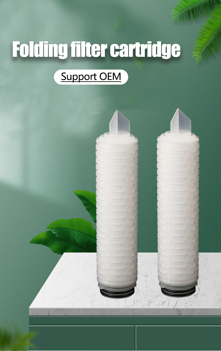 0.1-10 Micron Metal Pleated Water Paper High Flow Filter Cartridges for Your Food Shop