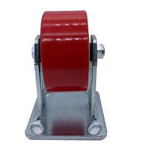 Wholesale 6 Inch Rigid Red Polyurethane Tread Heavy Duty Caster from china suppliers
