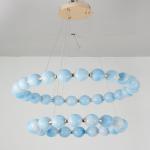 Customized Living Room Chandelier Restaurant Hotel Lobby Pearl Necklace