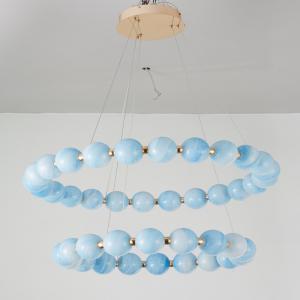 Wholesale Customized Living Room Chandelier Restaurant Hotel Lobby Pearl Necklace Chandelier from china suppliers