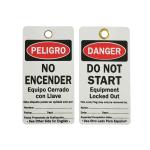 Plastic Tag PVC Waterproof Rectangle Danger Tag for Industry field
