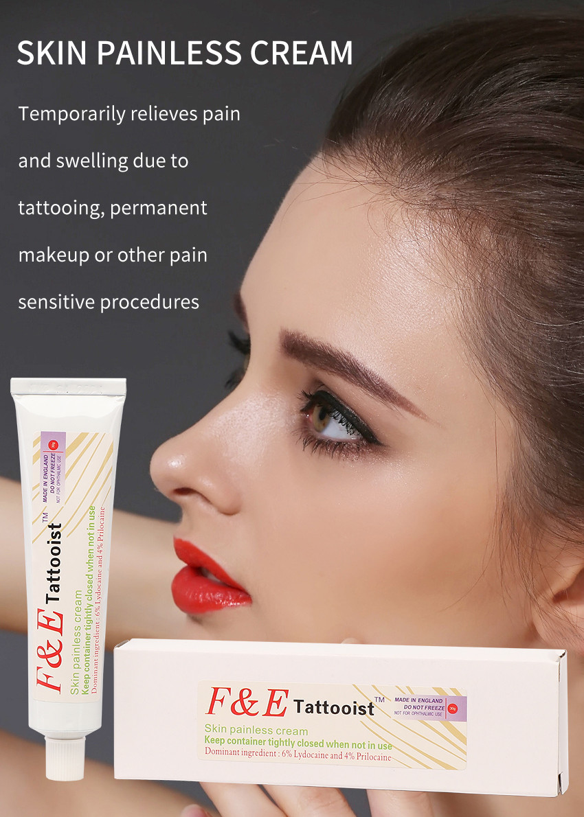 Factory F&E Tattooist Numbing Ointment Microblading Permanent Makeup Beauty Tattoo Topical Anesthesia Cream Supply