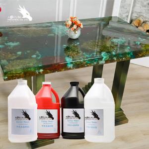 Wholesale Epoxy Resin 1:1 Crystal Epoxy Resin Glue Clear Wood Table Top Countertop Coating from china suppliers