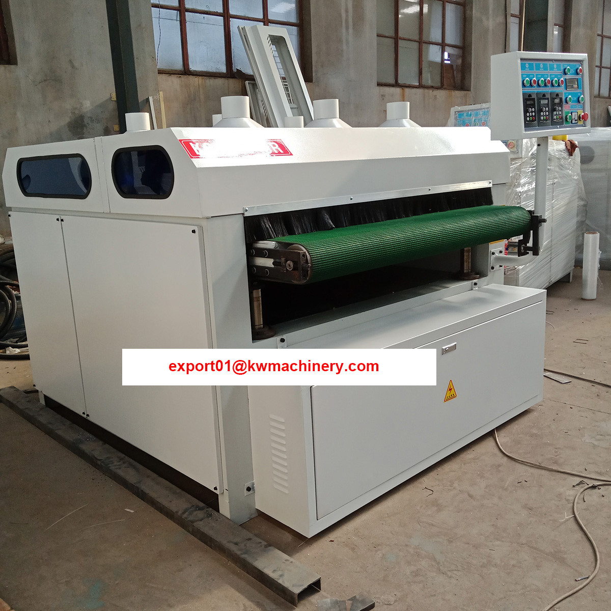 wood grain making machine with steel roller brush for woodworking