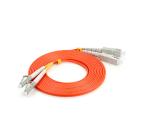 FC-LC multimode Optical fiber patch cord , Orange PVC / LSZH 0.9 / 2.0 / 3.0 MM