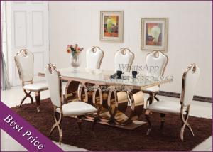 Wholesale Rose Gold Stainless Steel Dining Table Chairs For Dining Room (YS-2) from china suppliers