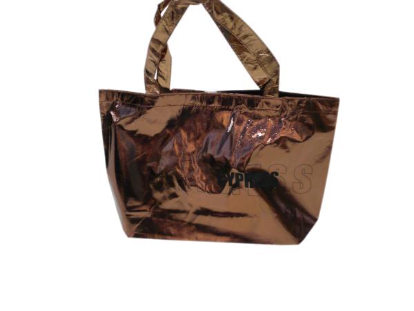 Customized 75g Pink Crocodile Veins Shining Coat Non Woven Fabric Carry Bags