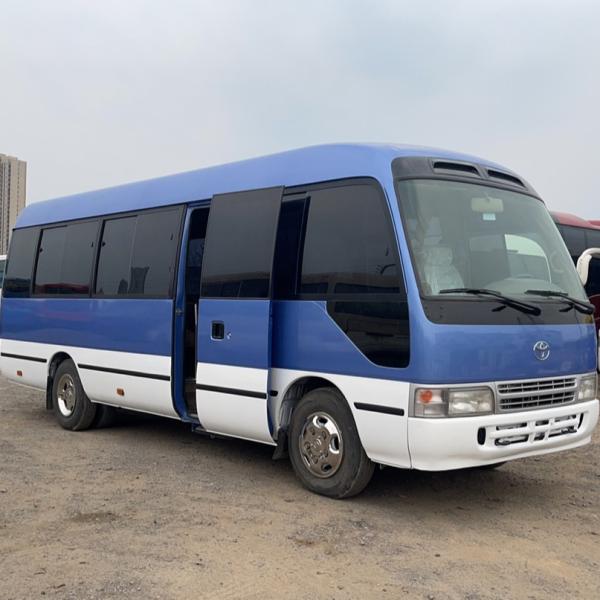 Euro 3 Emission Standard 25 Seater Used Toyo Ta Coaster School Bus High Speed 69