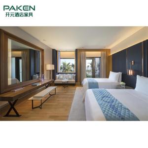 Wholesale Natural Veneer Paken Hotel Bedroom Furniture Sets Concise Style from china suppliers
