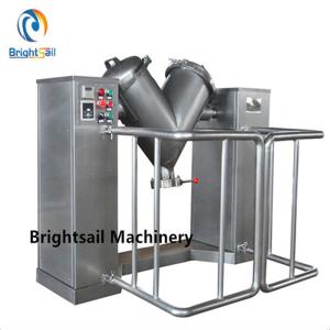 Wholesale Cosmetic Powder Blender Mixer , Animal Feed Rice Husk V Type Mixer Machine from china suppliers