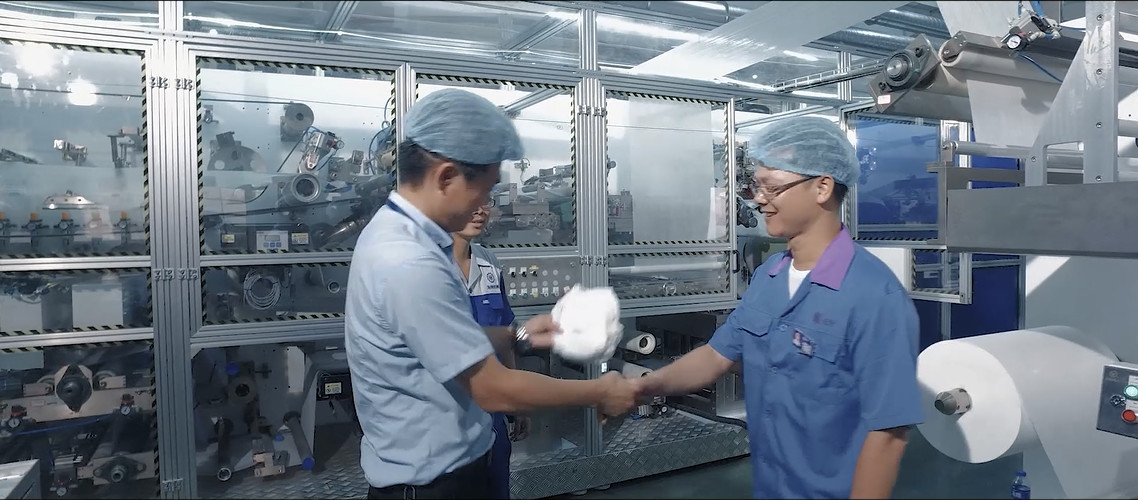 0.6Mpa 800PPM Disposable Female Sanitary Napkins Production Plant