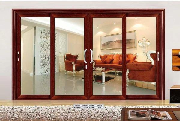 Kitchen Aluminum Sliding Door Rust Resistant Exterior Aluminum Sliding Glass