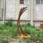 6.5ft Corten Steel Sculpture 2mm Outdoor Metal Sculpture For Yard