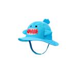 Wide Brim Blue Cartoon Bucket Hat UPF 50+ SGS UPF Certificate