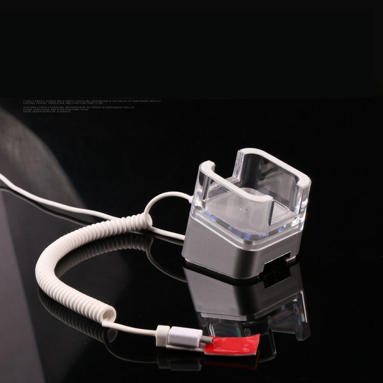 COMER New acrylic display alarm security charging holders for tablet android mobile iphone