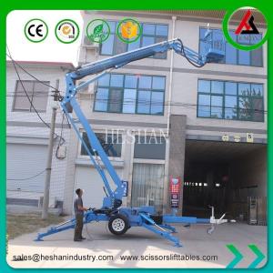 Wholesale 8m - 20m Mini Trailer Mounted Articulating Boom Lift Hydraulic Towable For Farm from china suppliers