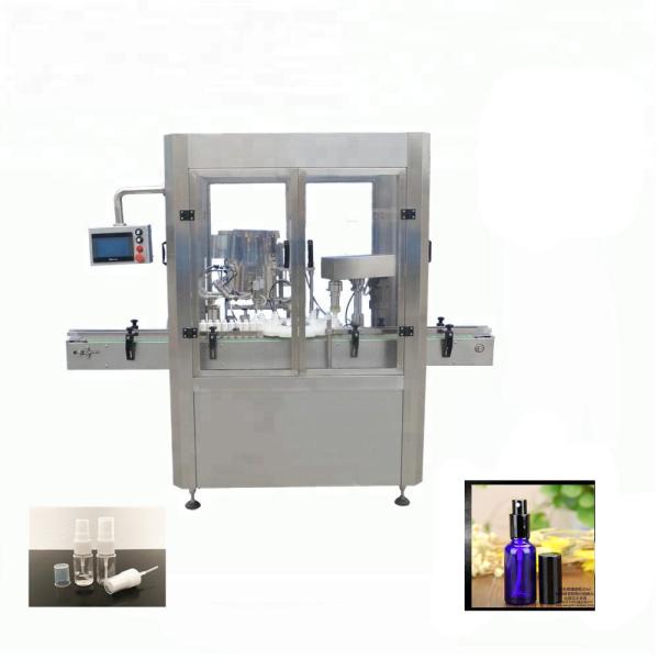 Aluminium Vial Spray Bottle Filling Machine , Screw Capping Yogurt Filling