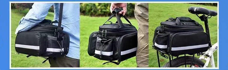 It is convenient to have a strap, ride and carry a satchel.