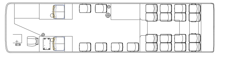 53 Seats Luxury Diesel Coach Bus for Public Transportation Requirements