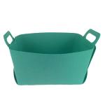 Dark Grey Reusable Felt Storage Basket Folding Bin 14*12*10inch