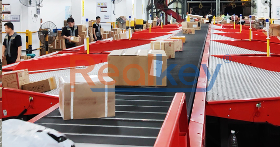 OEM/ODM Package Sorter Conveyor Sortation Systems Reduced Cargo Damage