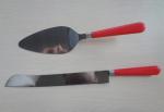 Food Grade Bread Knife Cake Turner with plastic handle Combine Set For Kitchen