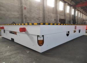 Wholesale Industrial Platform Material Transfer Cart , Railway Coil Cable Drum Load Transfer Trolley from china suppliers
