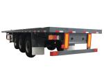 BPW 3 Axle Flatbed Semi Trailer 16000mm 20 Foot Trailer