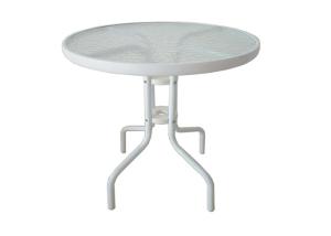 Wholesale Outdoor Steel Round Tempered Glass Table Rustproof from china suppliers