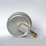 1/2 NPT 4 Inches Liquid Filled Pressure Gauge Bottom Mount 15-60 Psi Stainless