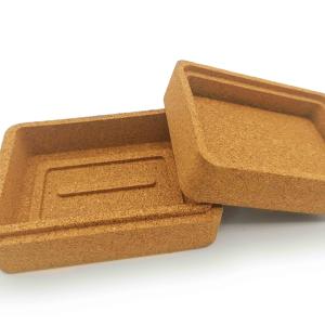 Wholesale Natural Cork Soap Dish Container Box Case Holder Waterproof Anti-Corrosion from china suppliers